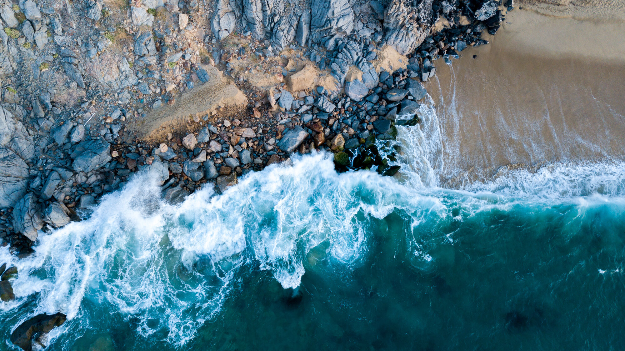 Beach Wave Aerial